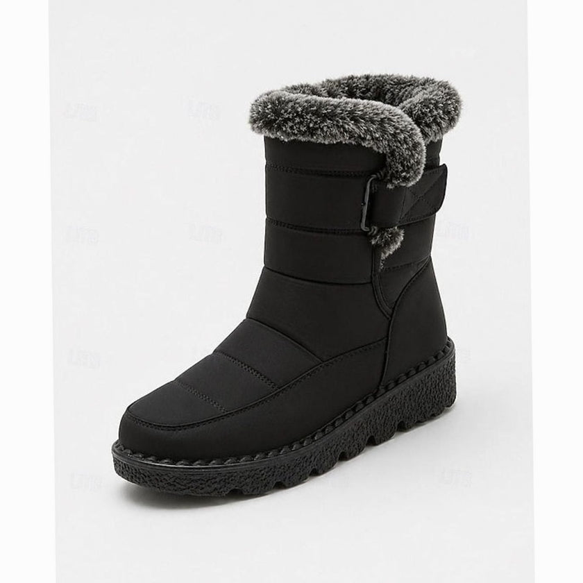 Emma | Women's Slip-On Fur-Trim Snow Winter Boots