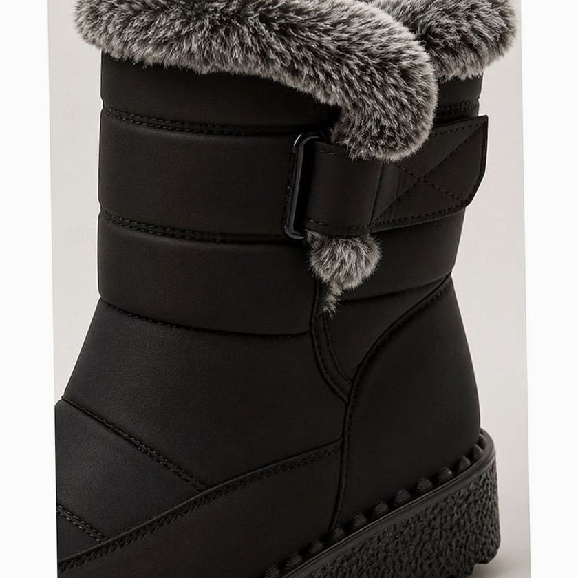Emma | Women's Slip-On Fur-Trim Snow Winter Boots