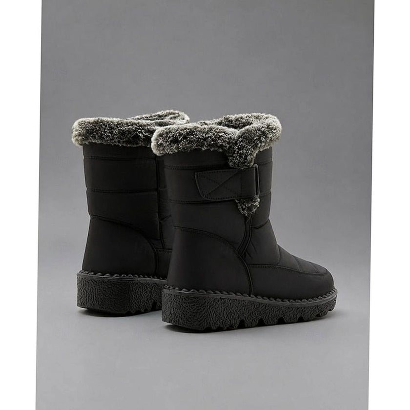 Emma | Women's Slip-On Fur-Trim Snow Winter Boots