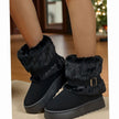 Scarlett | Women's Slip-On Fur-Trim Snow Winter Boots