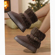 Scarlett | Women's Slip-On Fur-Trim Snow Winter Boots