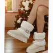 Scarlett | Women's Slip-On Fur-Trim Snow Winter Boots
