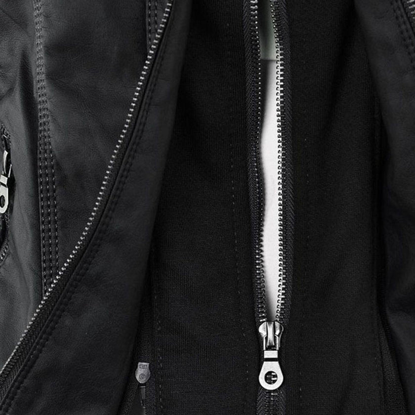 Bergljot | Women's Hooded Leather Jacket