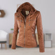Bergljot | Women's Hooded Leather Jacket