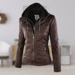 Bergljot | Women's Hooded Leather Jacket