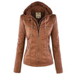 Bergljot | Women's Hooded Leather Jacket