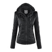 Bergljot | Women's Hooded Leather Jacket
