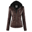 Bergljot | Women's Hooded Leather Jacket