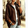 Olivia | Women's Oversized Ribbed Hooded Open-Front Cardigan Knit Sweater for Layering