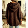 Olivia | Women's Oversized Ribbed Hooded Open-Front Cardigan Knit Sweater for Layering
