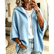 Olivia | Women's Oversized Ribbed Hooded Open-Front Cardigan Knit Sweater for Layering