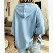 Olivia | Women's Oversized Ribbed Hooded Open-Front Cardigan Knit Sweater for Layering