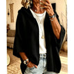 Olivia | Women's Oversized Ribbed Hooded Open-Front Cardigan Knit Sweater for Layering