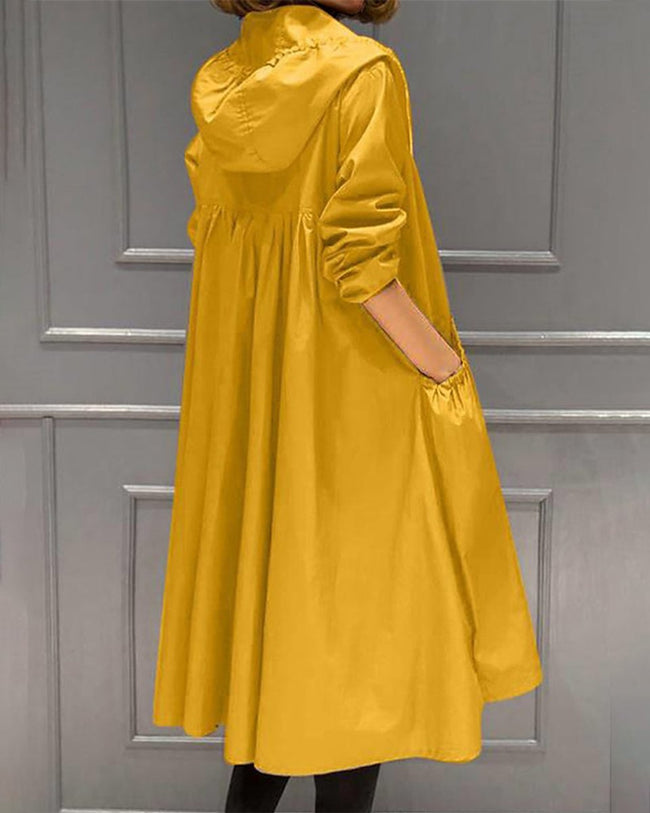 Bonnie | Long Hooded Trench Coat for Women