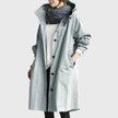 Trench Coat Women Hooded Waterproof Relaxed Fit Long