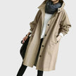 Trench Coat Women Hooded Waterproof Relaxed Fit Long