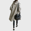 Trench Coat Women Hooded Waterproof Relaxed Fit Long