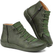 Madison | Women's Lace-Up Side-Zip Flat Ankle Knee High Boots