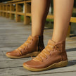Madison | Women's Lace-Up Side-Zip Flat Ankle Knee High Boots