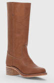 Knee High Boots Leather Stacked Low Heel Tall Winter Boots | Manon