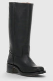 Knee High Boots Leather Stacked Low Heel Tall Winter Boots | Manon