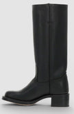 Knee High Boots Leather Stacked Low Heel Tall Winter Boots | Manon