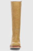 Knee High Boots Leather Stacked Low Heel Tall Winter Boots | Manon