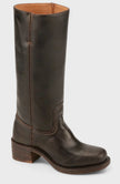 Knee High Boots Leather Stacked Low Heel Tall Winter Boots | Manon