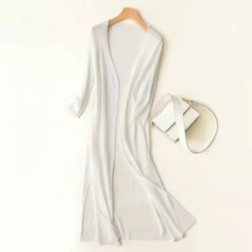 Isabella | Women's Soft Open-Front Long Knit Cardigan with Elegant for Layering