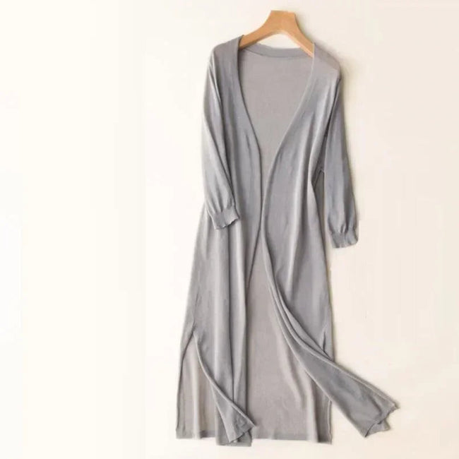 Isabella | Women's Soft Open-Front Long Knit Cardigan with Elegant for Layering