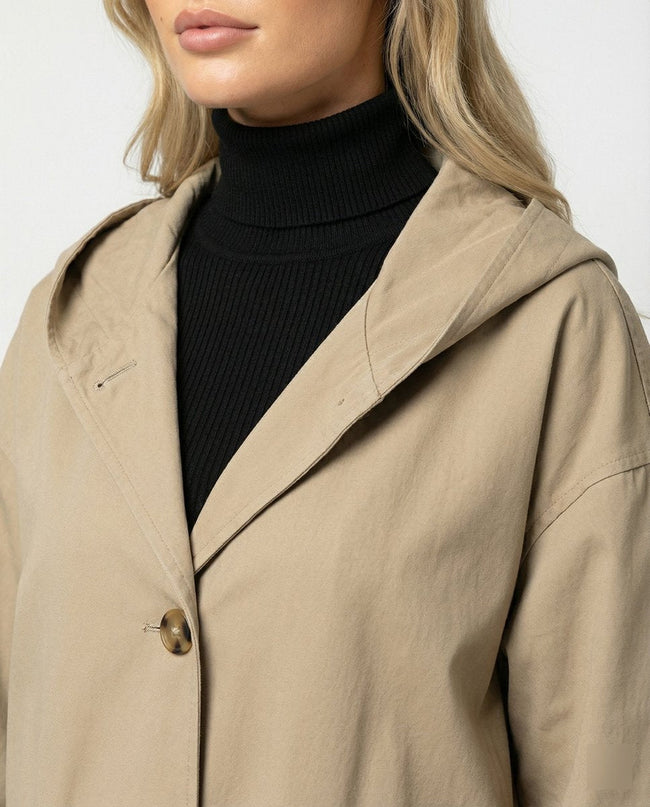 Esme | Longline Long Trench Coat for Women