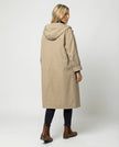 Trench Coat Women Waterproof Hooded Long Classic Longline
