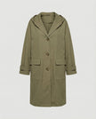 Trench Coat Women Waterproof Hooded Long Classic Longline