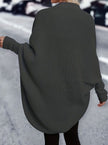 Madison | Women's Longline Open-Front Batwing-Sleeve Cardigan Knit Sweater with Wrap for Layering