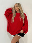 Fenna | Women's Loose Knit Sweater Oversized Mock-Neck Pullover with Turtleneck for Layering