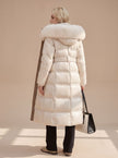 Mia | Women's Longline Fur-Hood Hooded Winter Puffer Parka