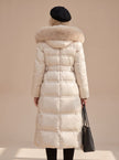 Mia | Women's Longline Fur-Hood Hooded Winter Puffer Parka