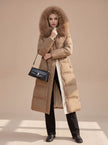 Mia | Women's Longline Fur-Hood Hooded Winter Puffer Parka