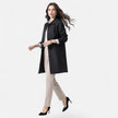Trench Coat Women Wool Blend Mid-Length Double-Breasted A-Line