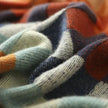 Lotte | Women's Multicolour Checked Mock-Neck Pullover Sweater with Color-Block for Everyday