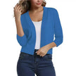 Emma | Women's Open-Front 3/4 Sleeve Cropped Cardigan with Elegant for Layering