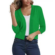 Emma | Women's Open-Front 3/4 Sleeve Cropped Cardigan with Elegant for Layering