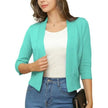 Emma | Women's Open-Front 3/4 Sleeve Cropped Cardigan with Elegant for Layering