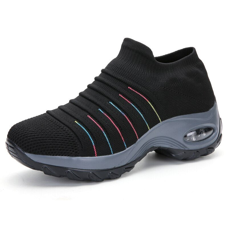 Evelyn | Women's Orthopedic Air-Cushioned Slip-On Walking Sneakers