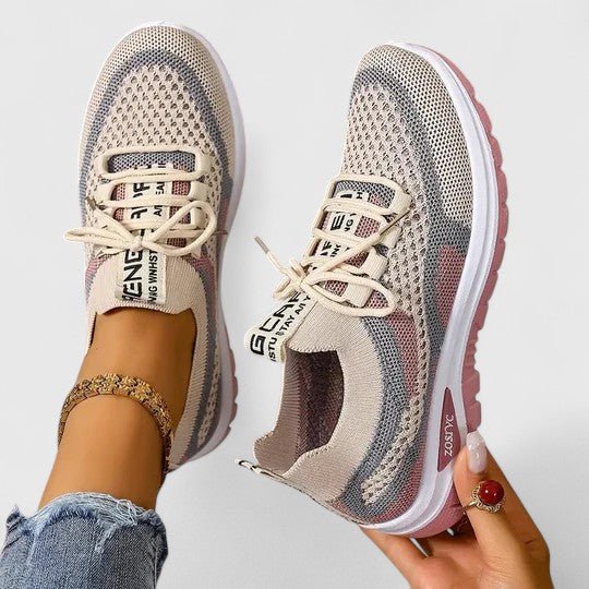 Amelia | Women's Orthopedic Arch-Support Breathable Mesh Lace-Up Walking Sneakers