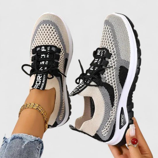 Amelia | Women's Orthopedic Arch-Support Breathable Mesh Lace-Up Walking Sneakers