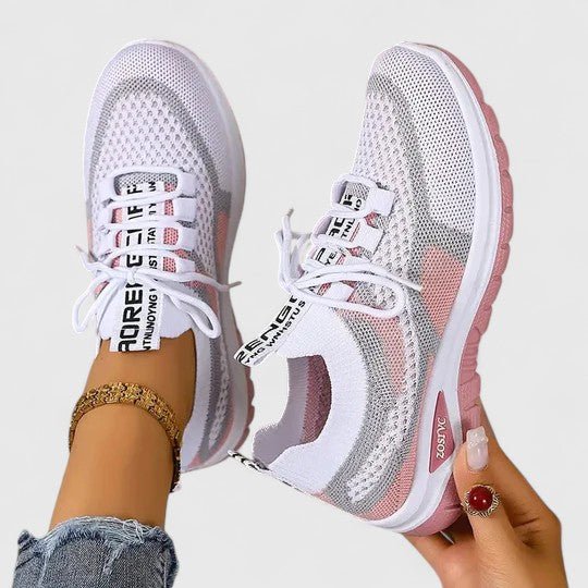Amelia | Women's Orthopedic Arch-Support Breathable Mesh Lace-Up Walking Sneakers