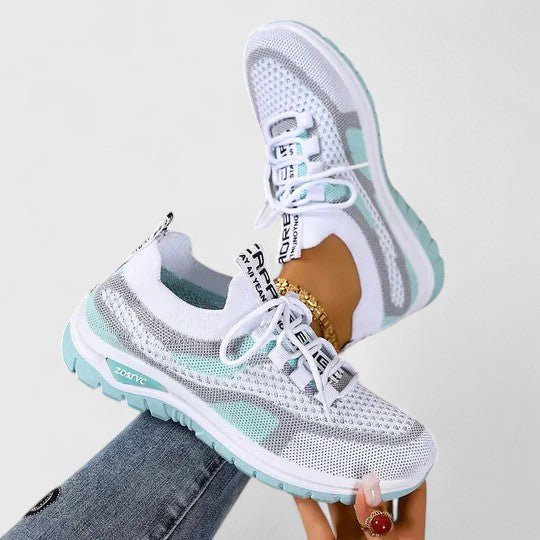 Amelia | Women's Orthopedic Arch-Support Breathable Mesh Lace-Up Walking Sneakers