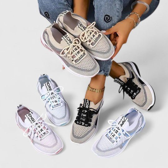Amelia | Women's Orthopedic Arch-Support Breathable Mesh Lace-Up Walking Sneakers