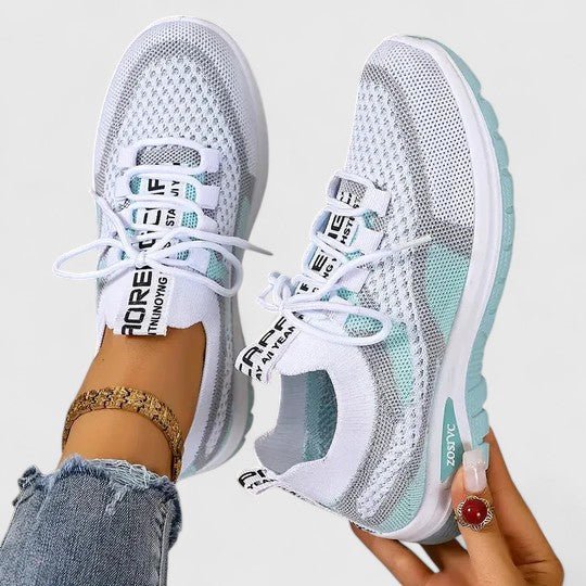 Amelia | Women's Orthopedic Arch-Support Breathable Mesh Lace-Up Walking Sneakers